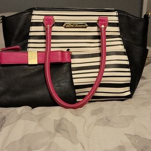 Betsy Johnson Purse and Makeup bag